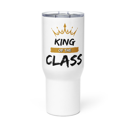 King of the Class Travel mug with a handle